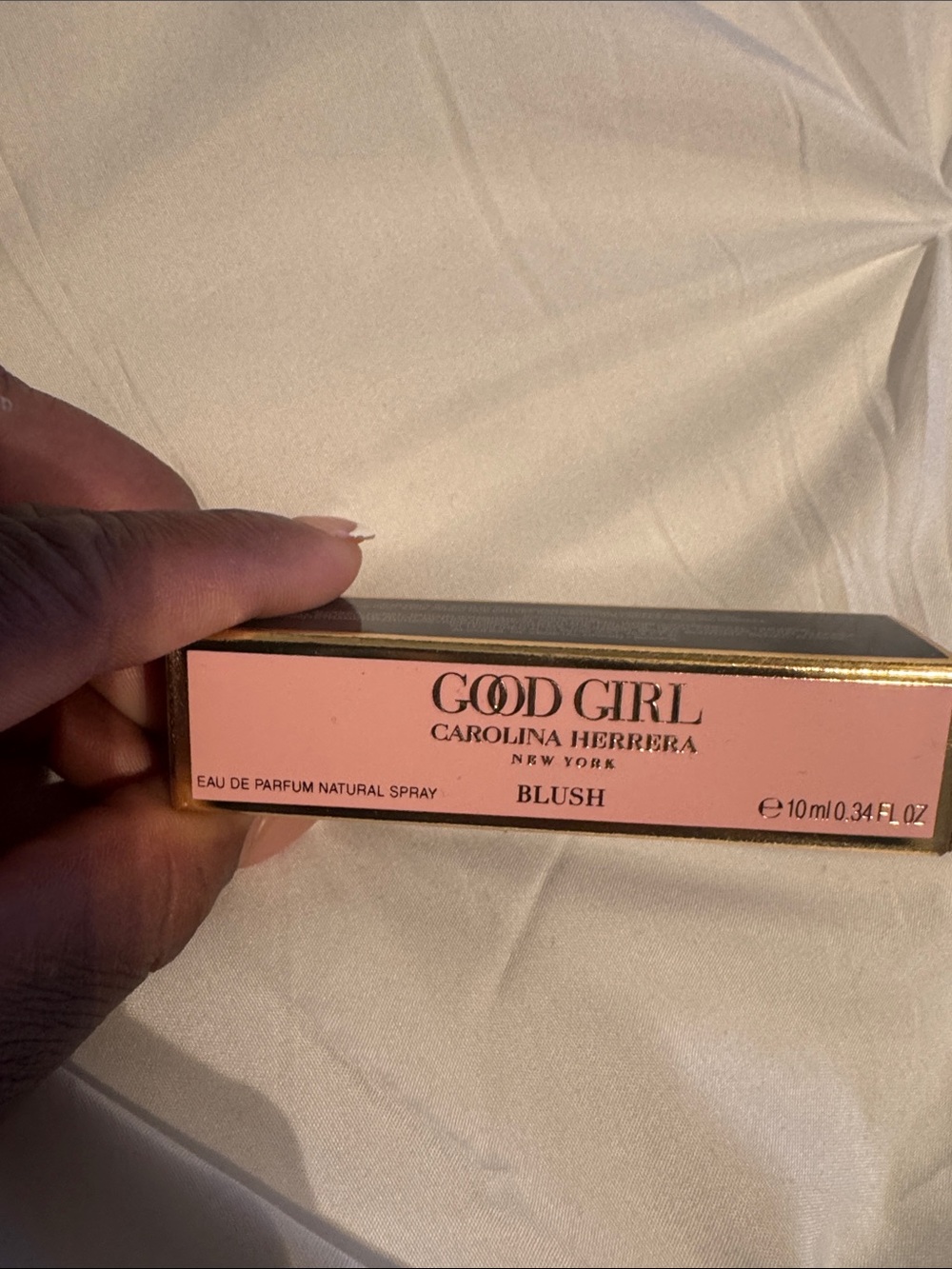 Carolina Herrera Good Girl Blush Compact Box - Soft Pink & Gold Accents